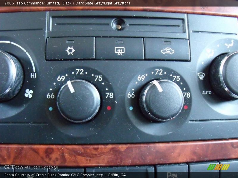 Black / Dark Slate Gray/Light Graystone 2006 Jeep Commander Limited