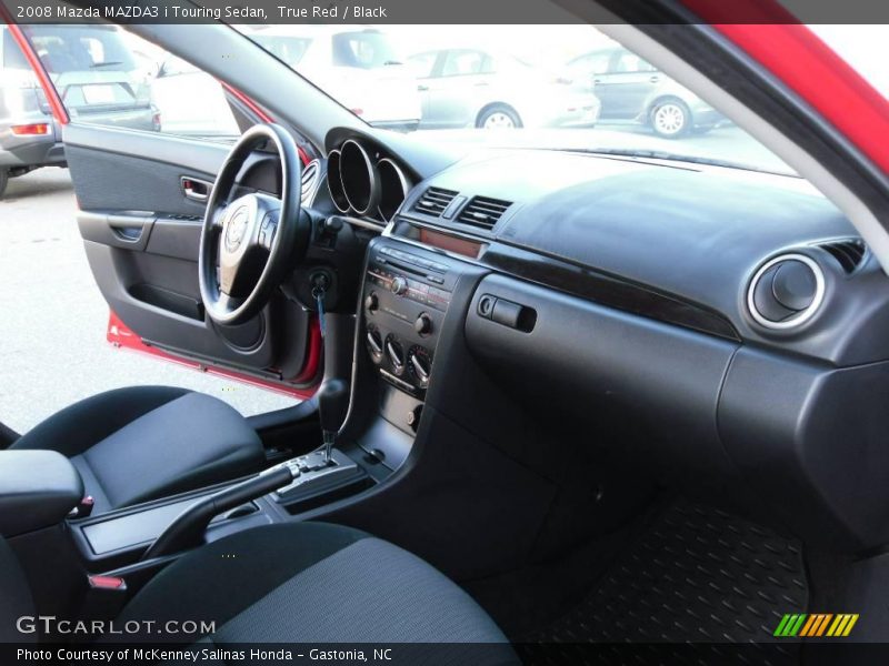 True Red / Black 2008 Mazda MAZDA3 i Touring Sedan