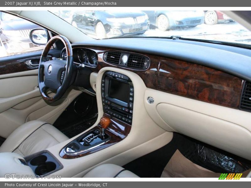 Slate Grey Metallic / Champagne/Mocha 2007 Jaguar XJ XJ8