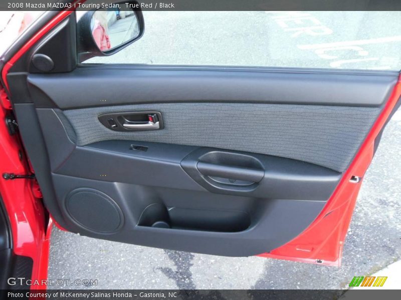 True Red / Black 2008 Mazda MAZDA3 i Touring Sedan