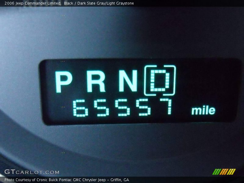 Black / Dark Slate Gray/Light Graystone 2006 Jeep Commander Limited