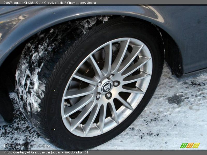 Slate Grey Metallic / Champagne/Mocha 2007 Jaguar XJ XJ8