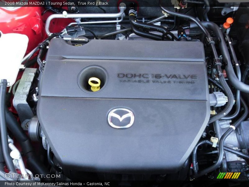 True Red / Black 2008 Mazda MAZDA3 i Touring Sedan