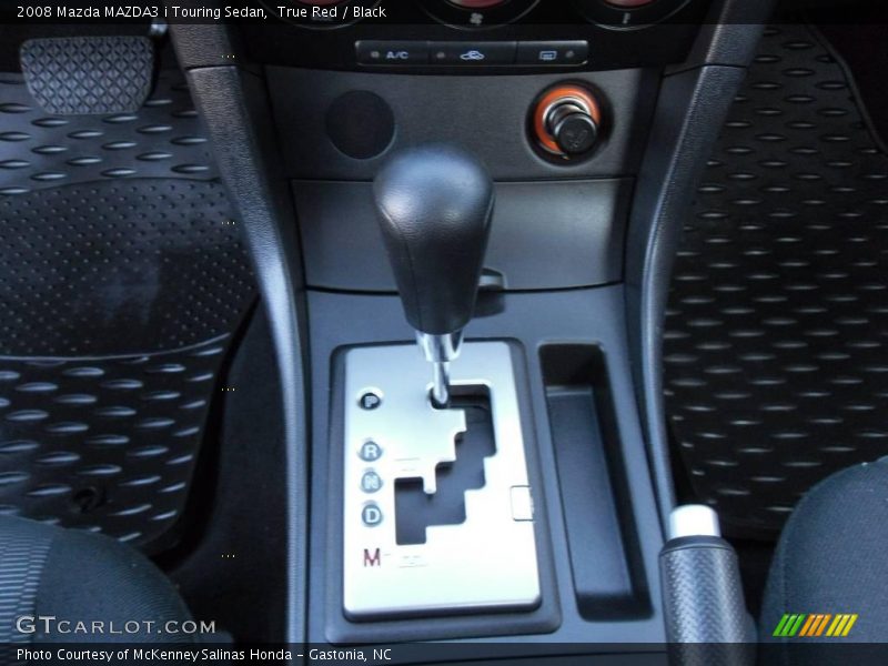 True Red / Black 2008 Mazda MAZDA3 i Touring Sedan