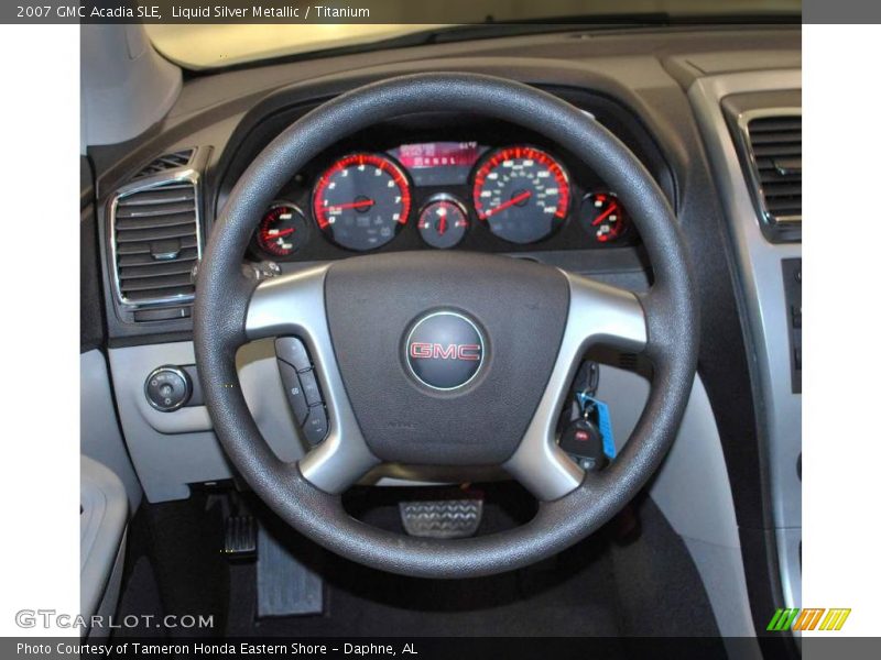 Liquid Silver Metallic / Titanium 2007 GMC Acadia SLE