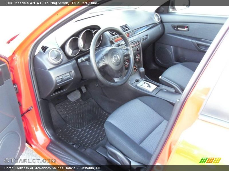 True Red / Black 2008 Mazda MAZDA3 i Touring Sedan