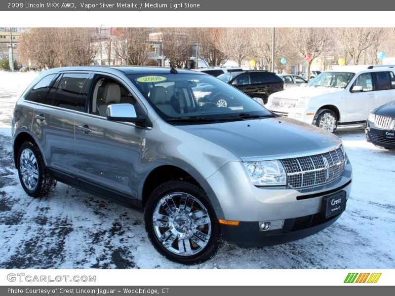 Vapor Silver Metallic / Medium Light Stone 2008 Lincoln MKX AWD