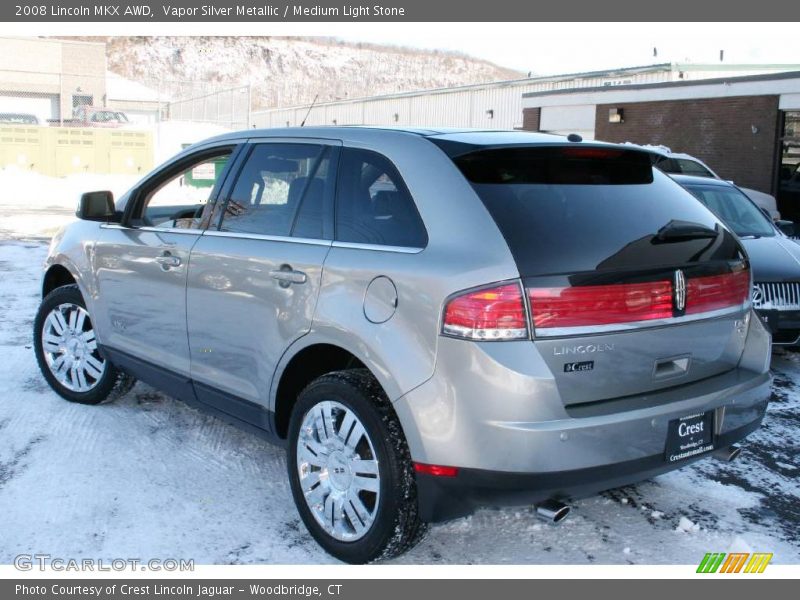 Vapor Silver Metallic / Medium Light Stone 2008 Lincoln MKX AWD