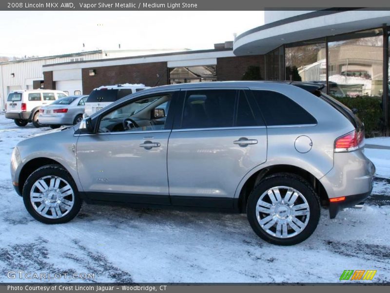 Vapor Silver Metallic / Medium Light Stone 2008 Lincoln MKX AWD