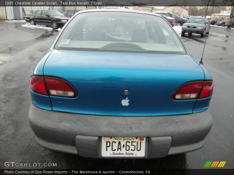 Teal Blue Metallic / Gray 1995 Chevrolet Cavalier Sedan