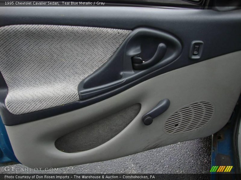 Teal Blue Metallic / Gray 1995 Chevrolet Cavalier Sedan