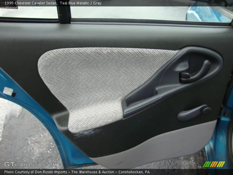 Teal Blue Metallic / Gray 1995 Chevrolet Cavalier Sedan