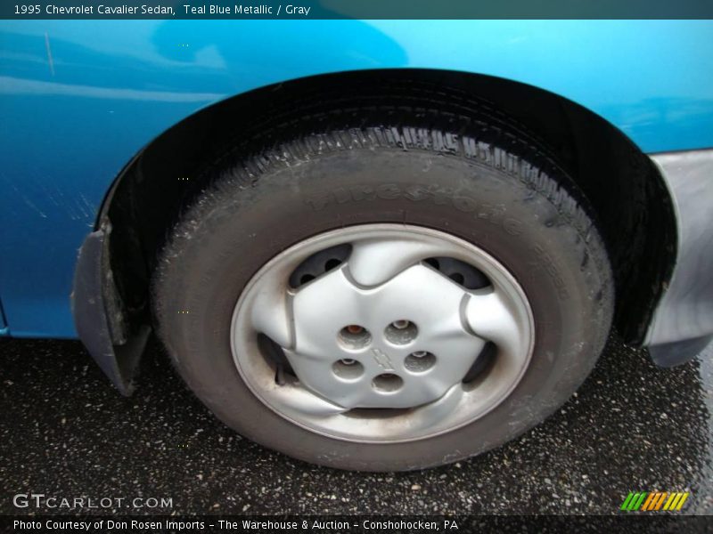 Teal Blue Metallic / Gray 1995 Chevrolet Cavalier Sedan