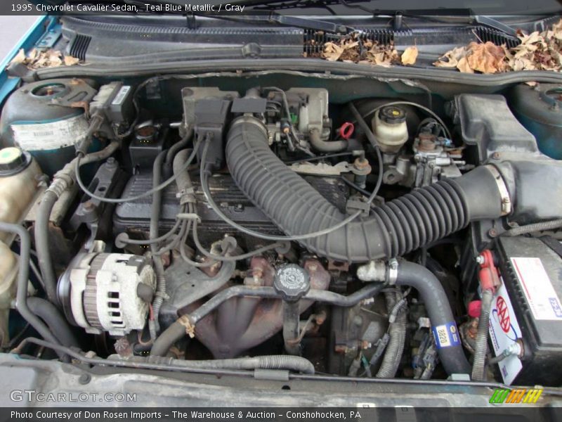 Teal Blue Metallic / Gray 1995 Chevrolet Cavalier Sedan