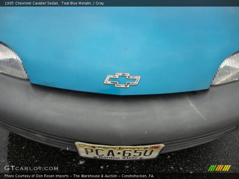 Teal Blue Metallic / Gray 1995 Chevrolet Cavalier Sedan