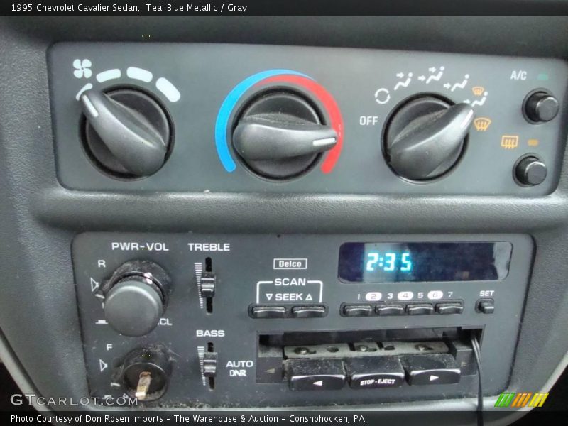 Teal Blue Metallic / Gray 1995 Chevrolet Cavalier Sedan