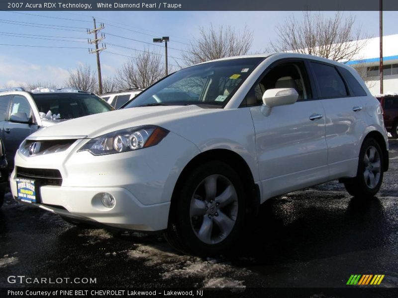 White Diamond Pearl / Taupe 2007 Acura RDX Technology