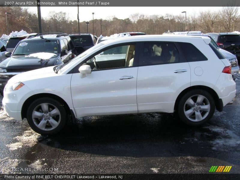 White Diamond Pearl / Taupe 2007 Acura RDX Technology
