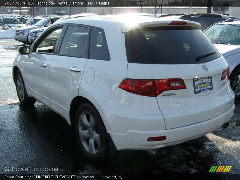 White Diamond Pearl / Taupe 2007 Acura RDX Technology