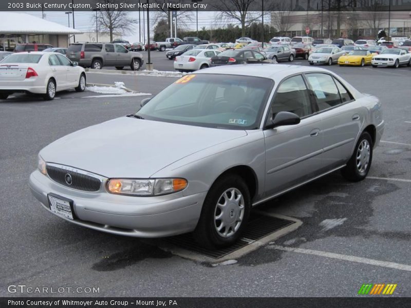 Sterling Silver Metallic / Medium Gray 2003 Buick Century Custom