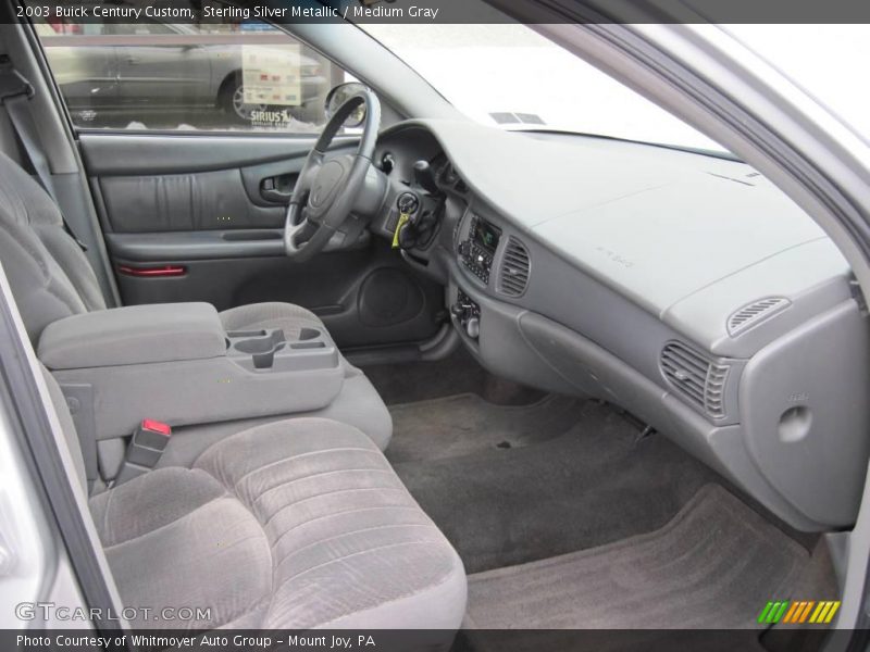 Sterling Silver Metallic / Medium Gray 2003 Buick Century Custom