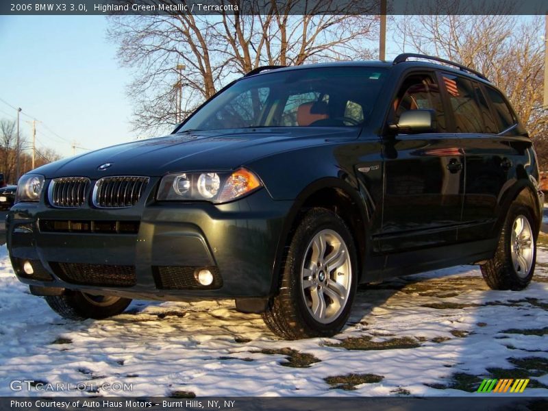 Highland Green Metallic / Terracotta 2006 BMW X3 3.0i