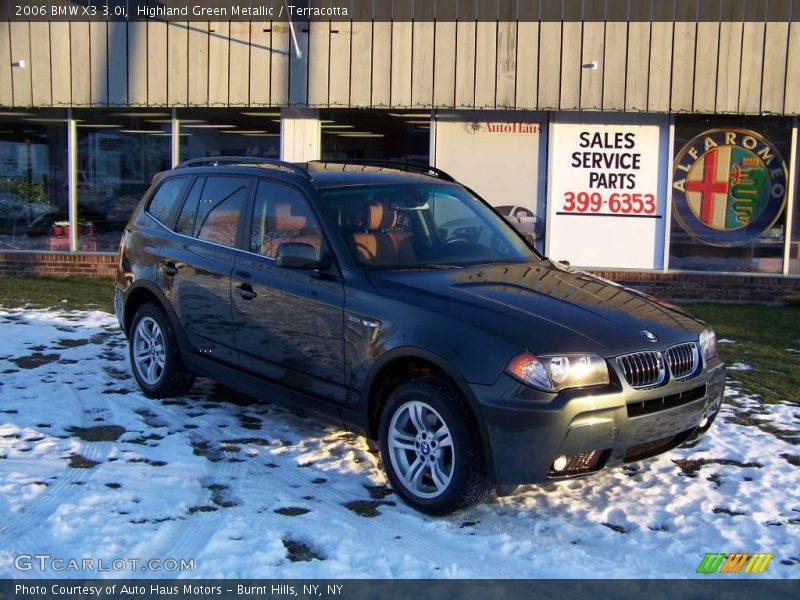 Highland Green Metallic / Terracotta 2006 BMW X3 3.0i