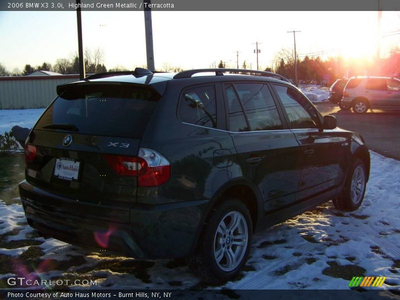 Highland Green Metallic / Terracotta 2006 BMW X3 3.0i