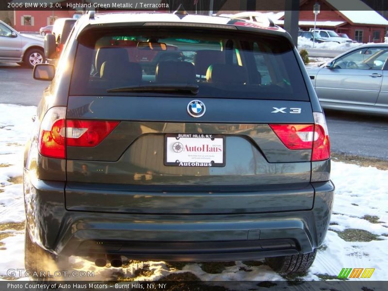 Highland Green Metallic / Terracotta 2006 BMW X3 3.0i