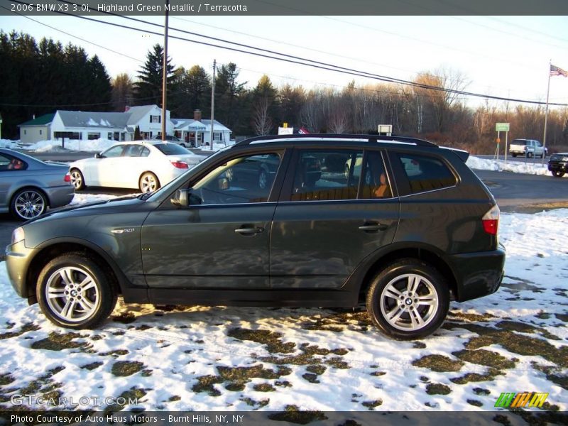 Highland Green Metallic / Terracotta 2006 BMW X3 3.0i