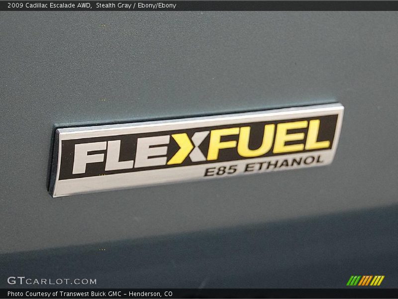 Stealth Gray / Ebony/Ebony 2009 Cadillac Escalade AWD