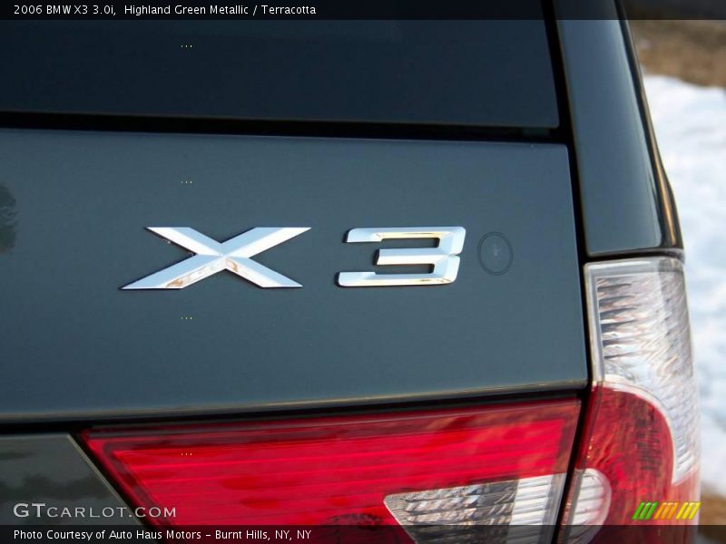 Highland Green Metallic / Terracotta 2006 BMW X3 3.0i