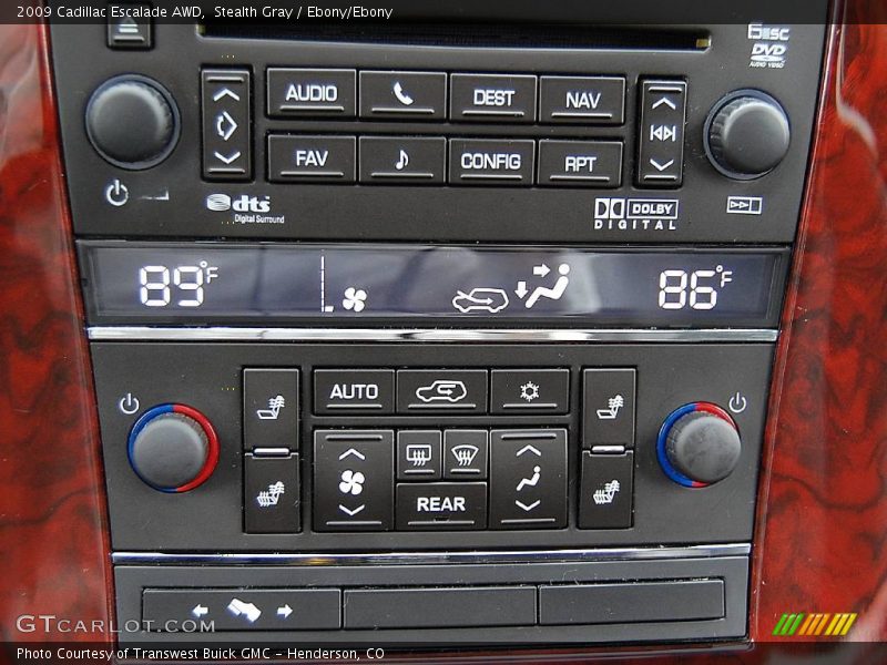 Stealth Gray / Ebony/Ebony 2009 Cadillac Escalade AWD