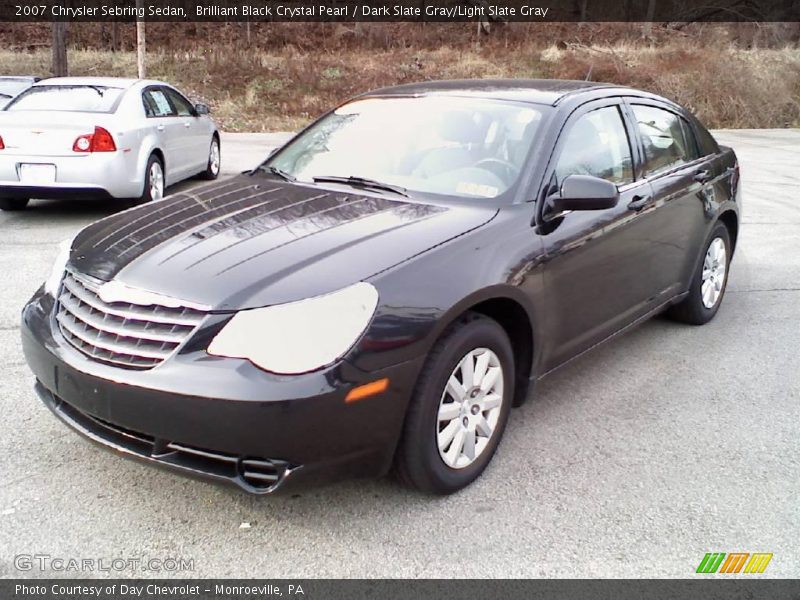 Brilliant Black Crystal Pearl / Dark Slate Gray/Light Slate Gray 2007 Chrysler Sebring Sedan