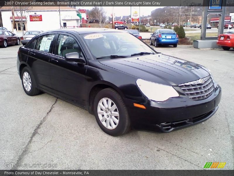 Brilliant Black Crystal Pearl / Dark Slate Gray/Light Slate Gray 2007 Chrysler Sebring Sedan