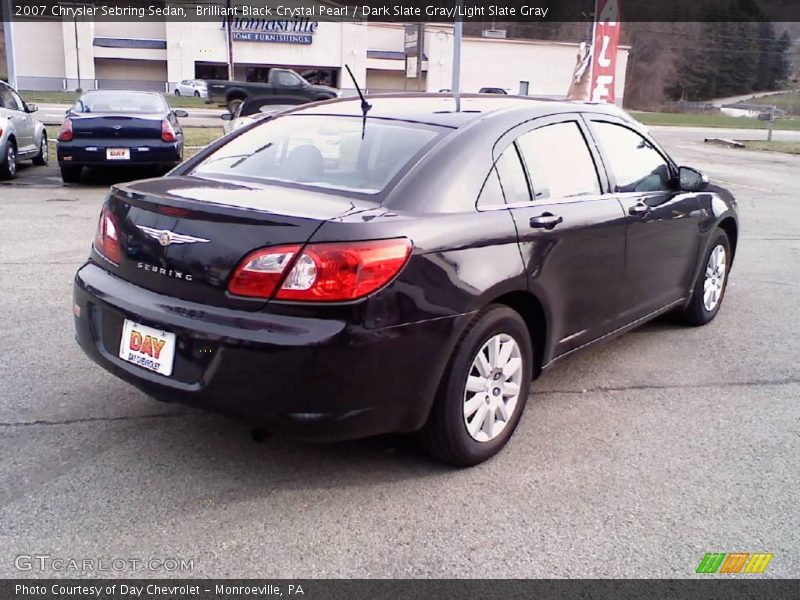 Brilliant Black Crystal Pearl / Dark Slate Gray/Light Slate Gray 2007 Chrysler Sebring Sedan