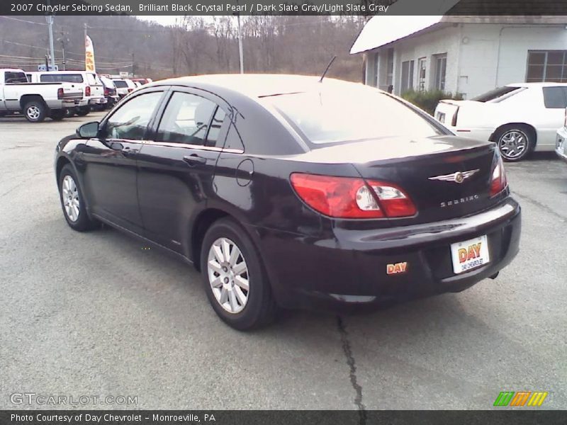 Brilliant Black Crystal Pearl / Dark Slate Gray/Light Slate Gray 2007 Chrysler Sebring Sedan