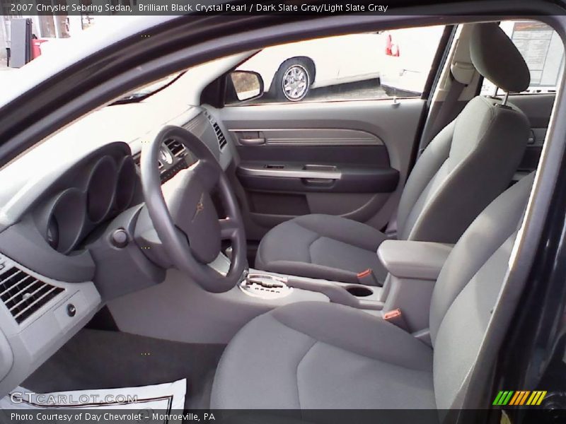 Brilliant Black Crystal Pearl / Dark Slate Gray/Light Slate Gray 2007 Chrysler Sebring Sedan