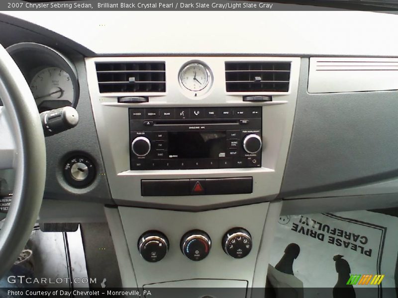 Brilliant Black Crystal Pearl / Dark Slate Gray/Light Slate Gray 2007 Chrysler Sebring Sedan