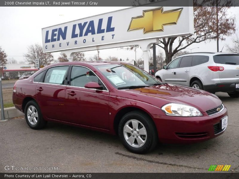 Red Jewel Tintcoat / Gray 2008 Chevrolet Impala LT