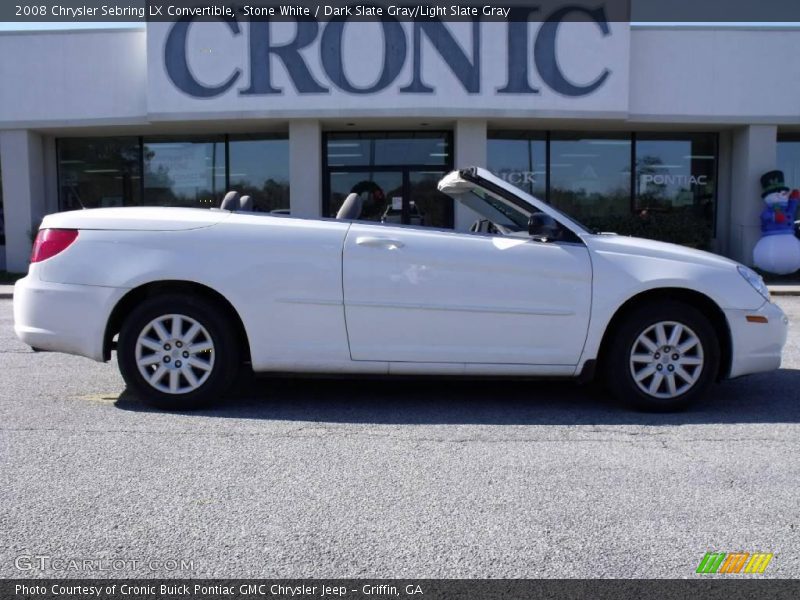 Stone White / Dark Slate Gray/Light Slate Gray 2008 Chrysler Sebring LX Convertible