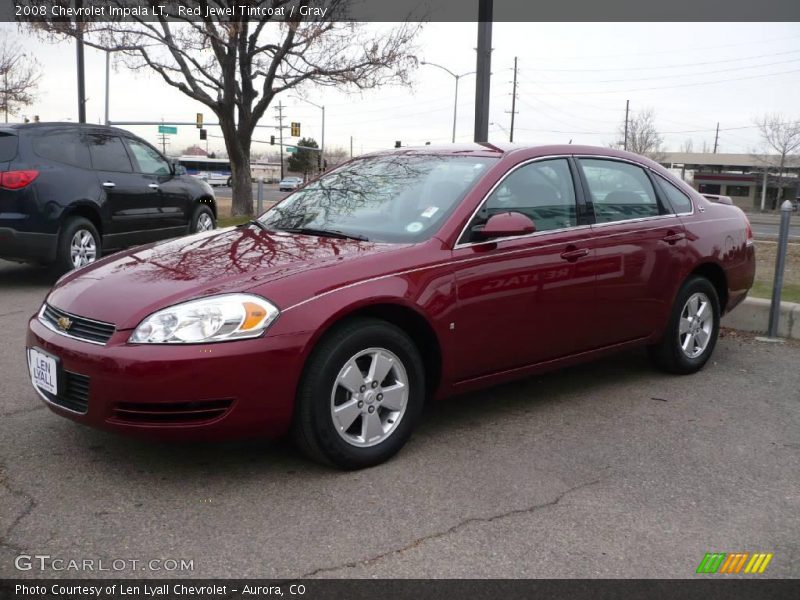 Red Jewel Tintcoat / Gray 2008 Chevrolet Impala LT