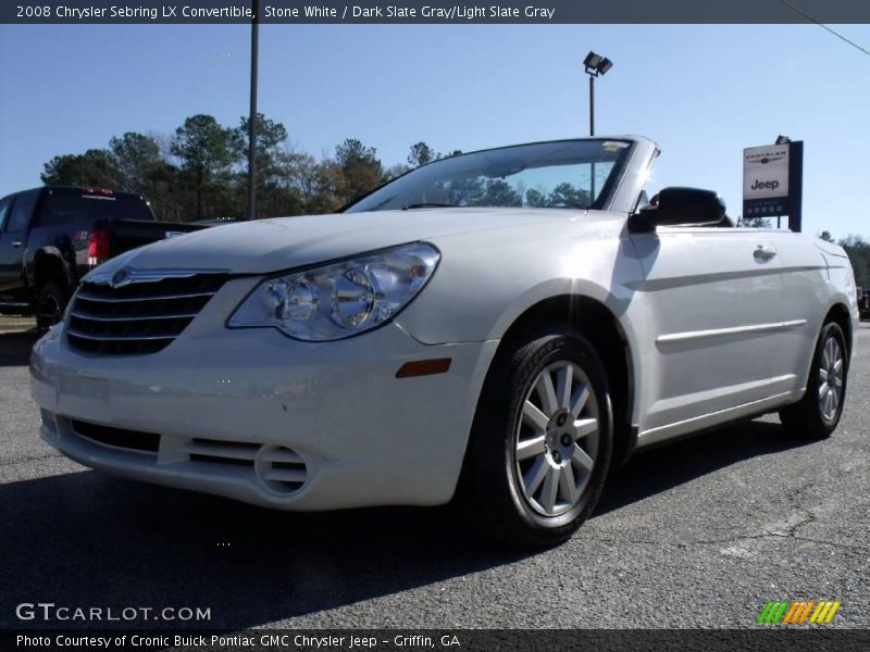 Stone White / Dark Slate Gray/Light Slate Gray 2008 Chrysler Sebring LX Convertible