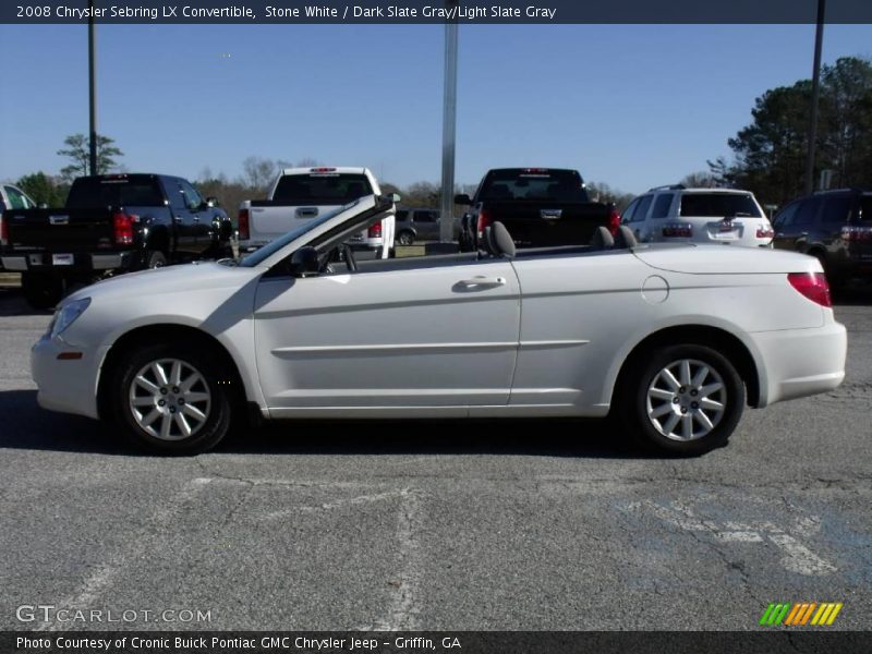 Stone White / Dark Slate Gray/Light Slate Gray 2008 Chrysler Sebring LX Convertible