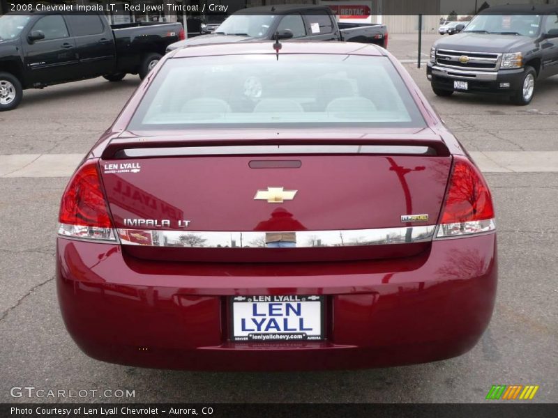 Red Jewel Tintcoat / Gray 2008 Chevrolet Impala LT