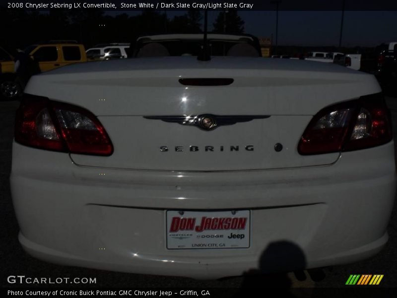 Stone White / Dark Slate Gray/Light Slate Gray 2008 Chrysler Sebring LX Convertible
