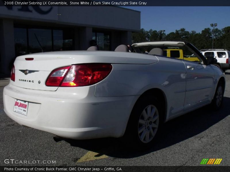 Stone White / Dark Slate Gray/Light Slate Gray 2008 Chrysler Sebring LX Convertible
