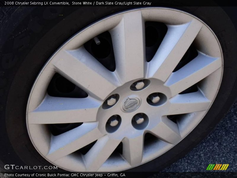 Stone White / Dark Slate Gray/Light Slate Gray 2008 Chrysler Sebring LX Convertible