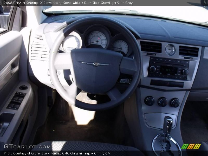 Stone White / Dark Slate Gray/Light Slate Gray 2008 Chrysler Sebring LX Convertible