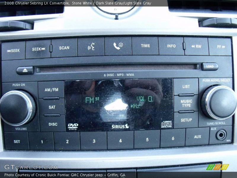 Stone White / Dark Slate Gray/Light Slate Gray 2008 Chrysler Sebring LX Convertible
